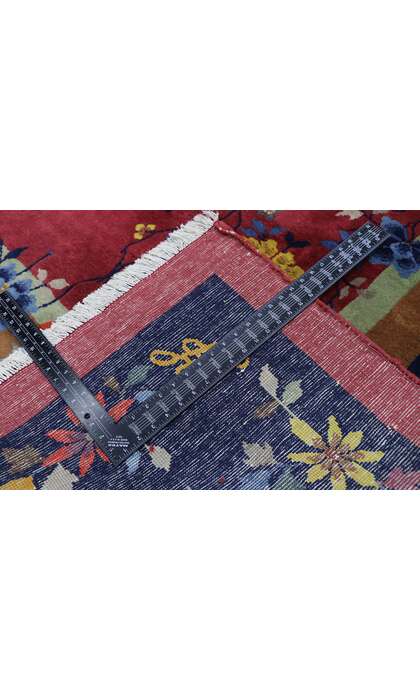 9 x 11 Antique Chinese Art Deco Rug 77631