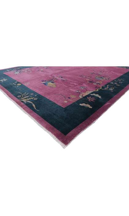 9 x 12 Antique Chinese Art Deco Rug 77629