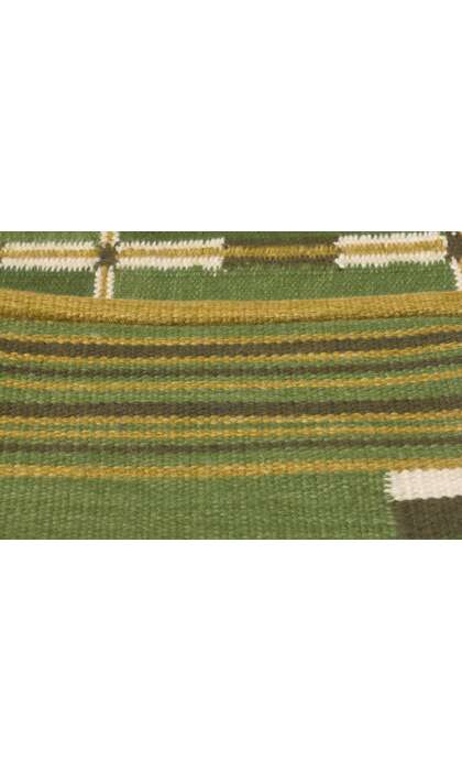 9 x 12 Green Swedish Inspired Kilim Rug 30946