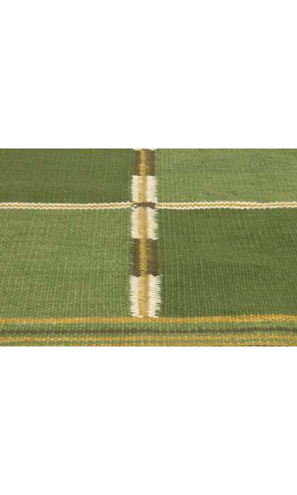 9 x 12 Green Swedish Inspired Kilim Rug 30946