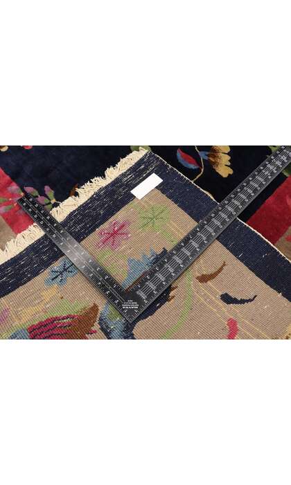 9 x 11 Antique Chinese Art Deco Rug 77452