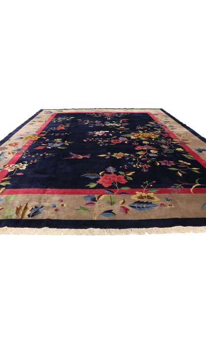 9 x 11 Antique Chinese Art Deco Rug 77452