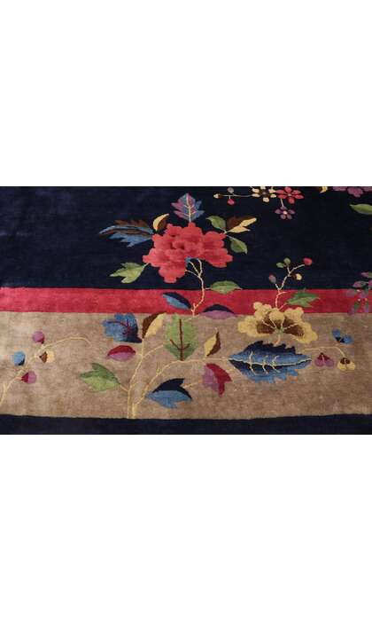 9 x 11 Antique Chinese Art Deco Rug 77452