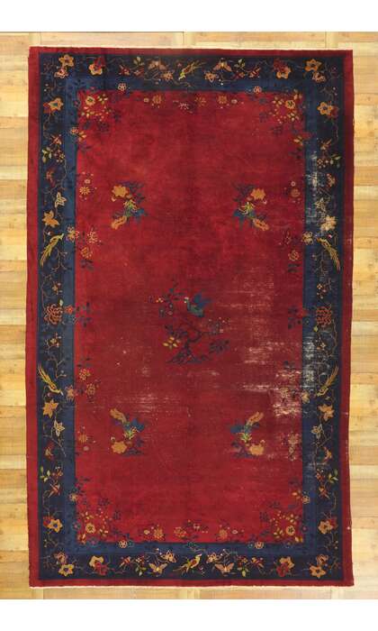 9 x 15 Antique Chinese Peking Rug 78313