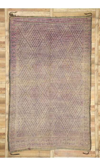 7 x 12 Vintage Purple Beni MGuild Moroccan Rug 20985