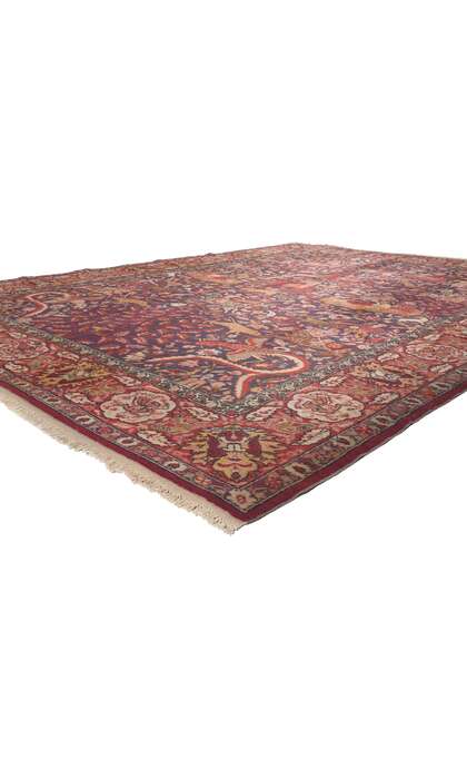 9 x 11 Antique Indian Agra Rug 74662