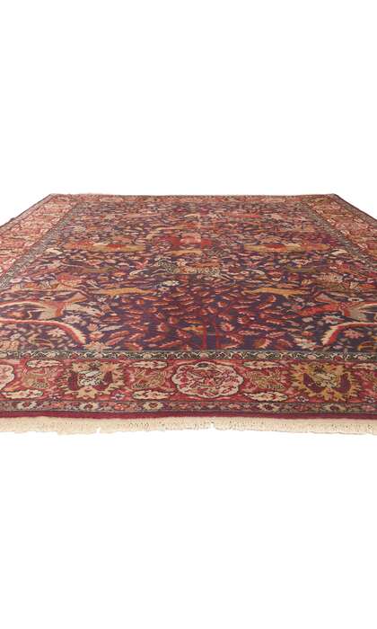 9 x 11 Antique Indian Agra Rug 74662
