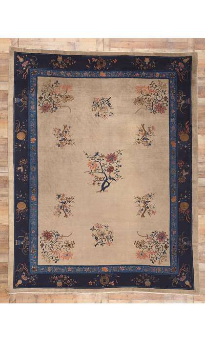 9 x 11 Antique Chinese Peking Rug 77230