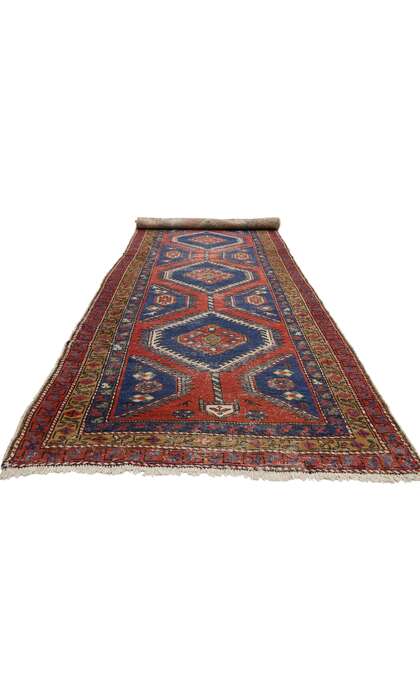 4 x 14 Antique Worn Persian Azerbaijan Rug 75644