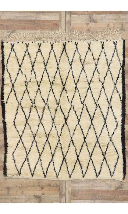 6 x 7 Beni Ourain Moroccan Rug 21349