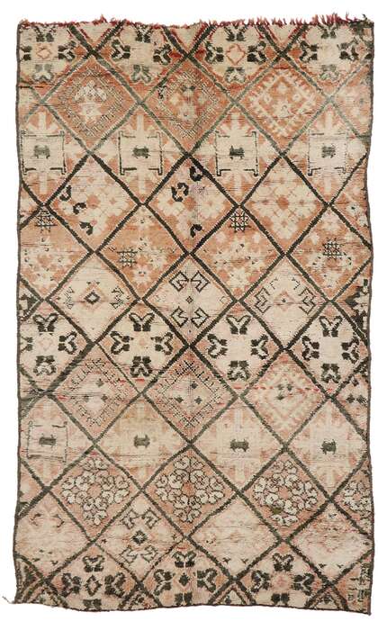 6 x 9 Vintage Moroccan Beni Ourain Rug 21340