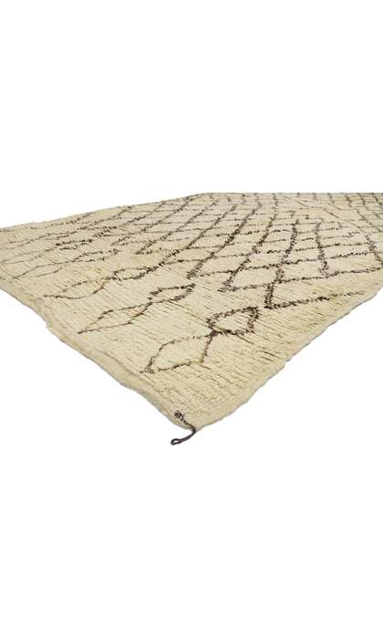 7 x 13 Vintage Beni Ourain Moroccan Rug 21348