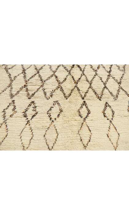 7 x 13 Vintage Beni Ourain Moroccan Rug 21348