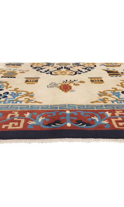 8 x 10 Vintage Chinese Art Deco Style Rug 74745
