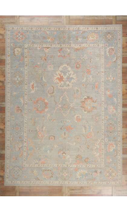 10 x 14 Modern Oushak Rug 80922