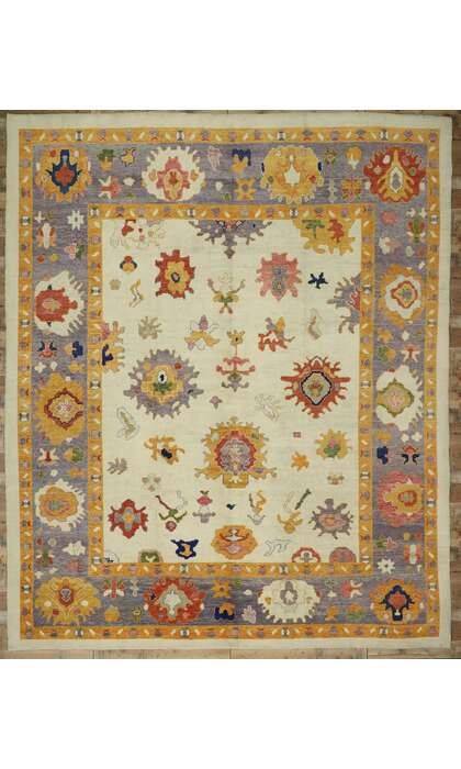 13 x 16 Colorful Oushak Rug 52379