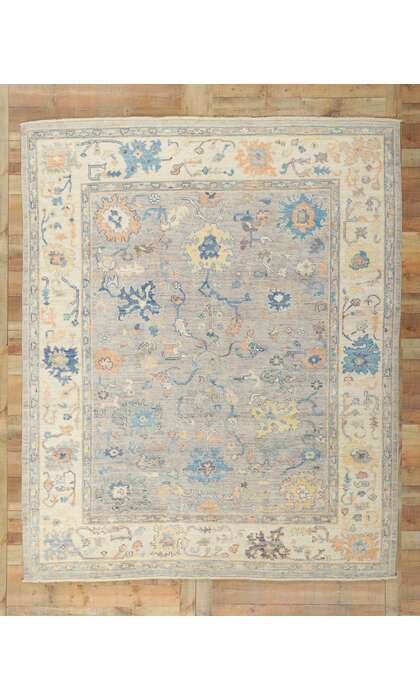 8 x 10 Colorful Oushak Rug 80961
