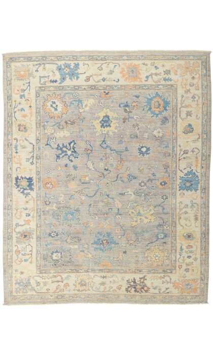 8 x 10 Colorful Oushak Rug 80961