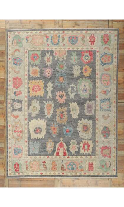 9 x 12 Colorful Oushak Rug 80957
