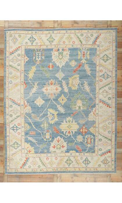 9 x 12 Colorful Oushak Rug 80958