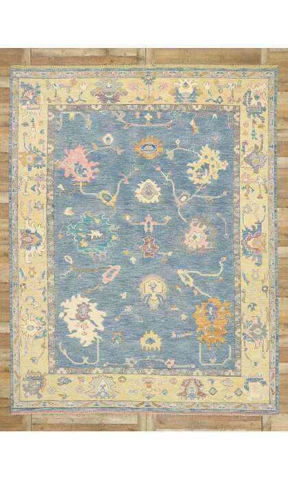9 x 12 Colorful Oushak Rug 80600