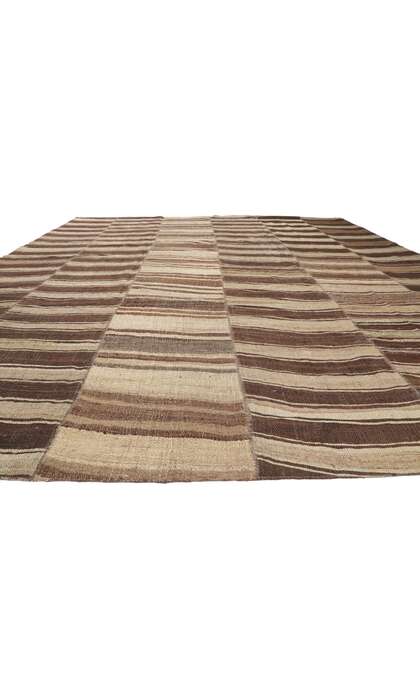 12 x 15 Earth-Tone Kilim Rug 60636
