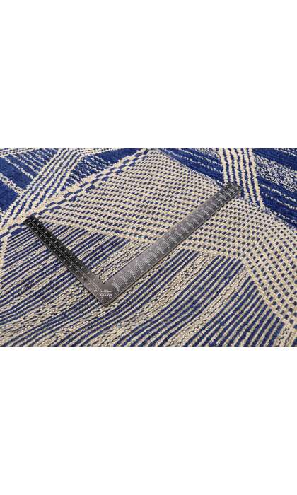 10 x 14 Large Blue Moroccan Area Rug 80563