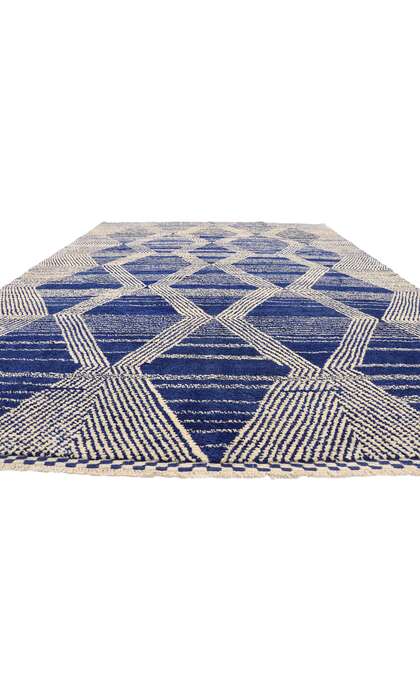 10 x 14 Large Blue Moroccan Area Rug 80563