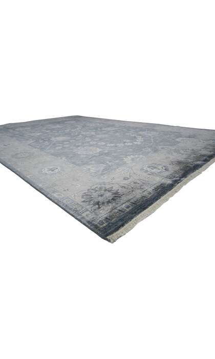 8 x 12 Modern Wool and Silk Rug 30020