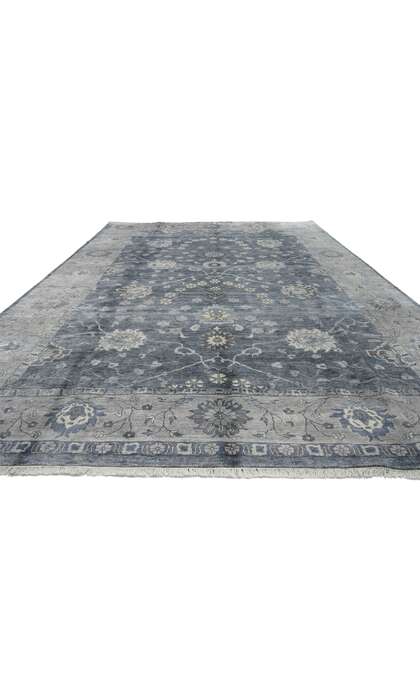 8 x 12 Modern Wool and Silk Rug 30020