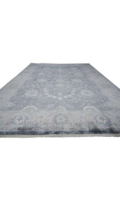 8 x 12 Modern Wool and Silk Rug 30020
