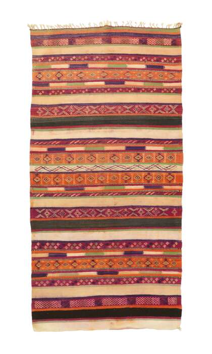 6 x 12 Vintage Berber Moroccan Kilim Rug 20329