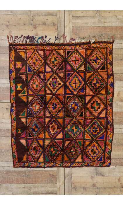 4 x 5 Vintage Moroccan Rug 21665