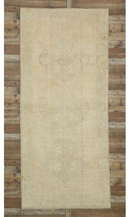 5 x 11 Neutral Muted Oushak Rug 52503