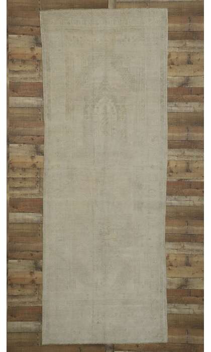 5 x 12 Vintage Muted Oushak Rug 52482