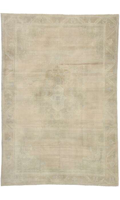 6 x 8 Vintage Muted Oushak Rug 52458