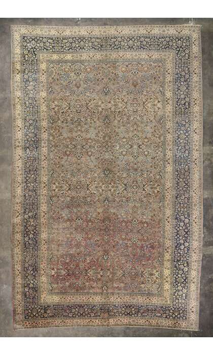 14 x 21 Large Antique Persian Mashhad Rug 73829
