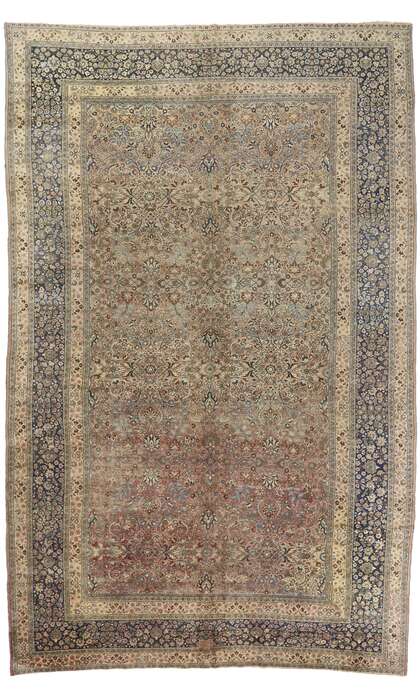 14 x 21 Large Antique Persian Mashhad Rug 73829