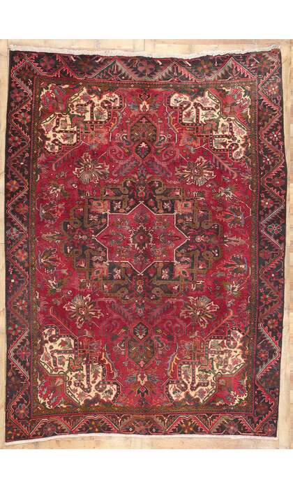 8 x 11 Vintage Persian Heriz Rug 76231