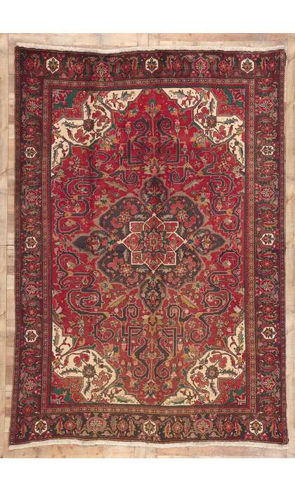 8 x 11 Vintage Persian Heriz Rug 76235