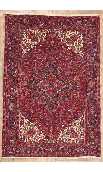 8 x 11 Vintage Persian Heriz Rug 76163