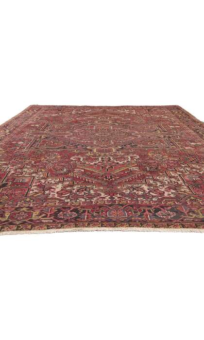 8 x 12 Vintage Persian Heriz Rug 76588