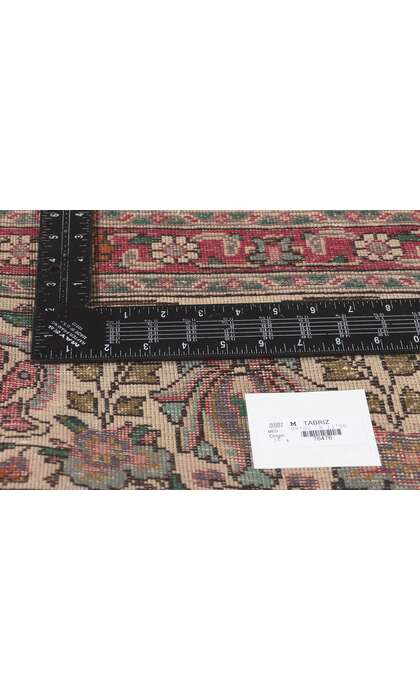 8 x 11 Vintage Persian Tabriz Rug 76476
