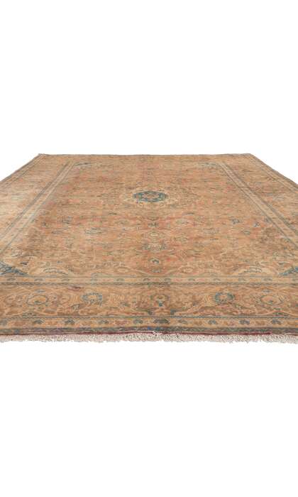 8 x 11 Vintage Persian Yazd Rug 76457