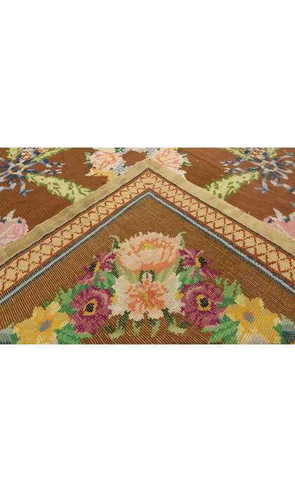 16 x 21 Antique Portuguese Arraiolos Rug 77321