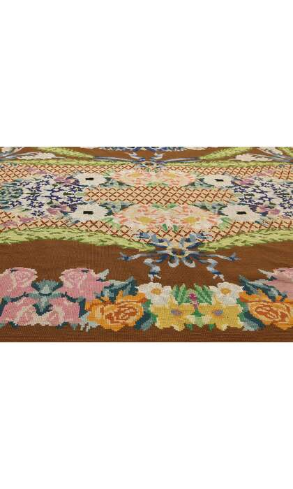 16 x 21 Antique Portuguese Arraiolos Rug 77321