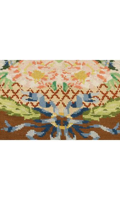 16 x 21 Antique Portuguese Arraiolos Rug 77321