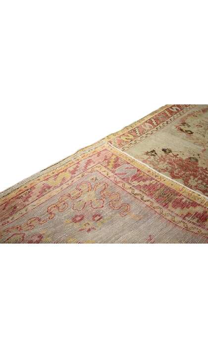 3 x 11 Vintage Turkish Oushak Rug Runner 50361