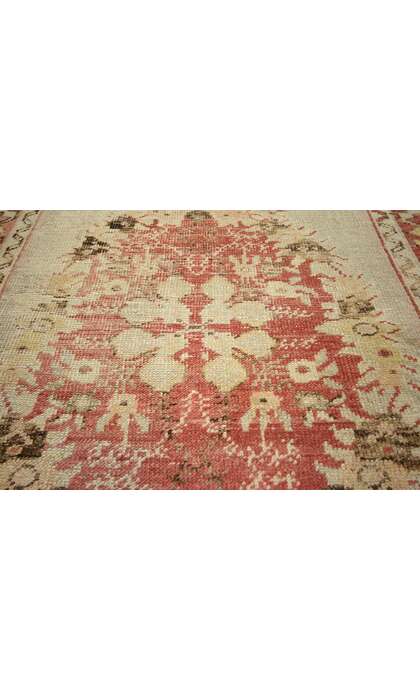 3 x 11 Vintage Turkish Oushak Rug Runner 50361
