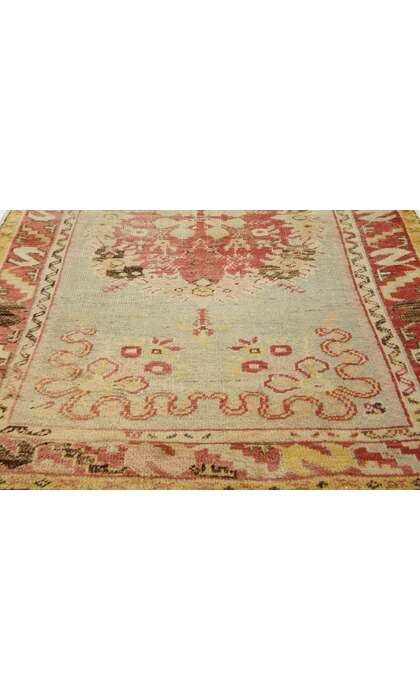 3 x 11 Vintage Turkish Oushak Rug Runner 50361